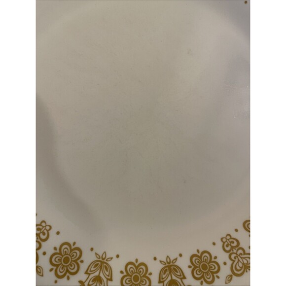 Vintage Corelle BUTTERFLY Gold 12 Dinner Plates 10 1/4" Harvest Gold - Picture 4 of 4